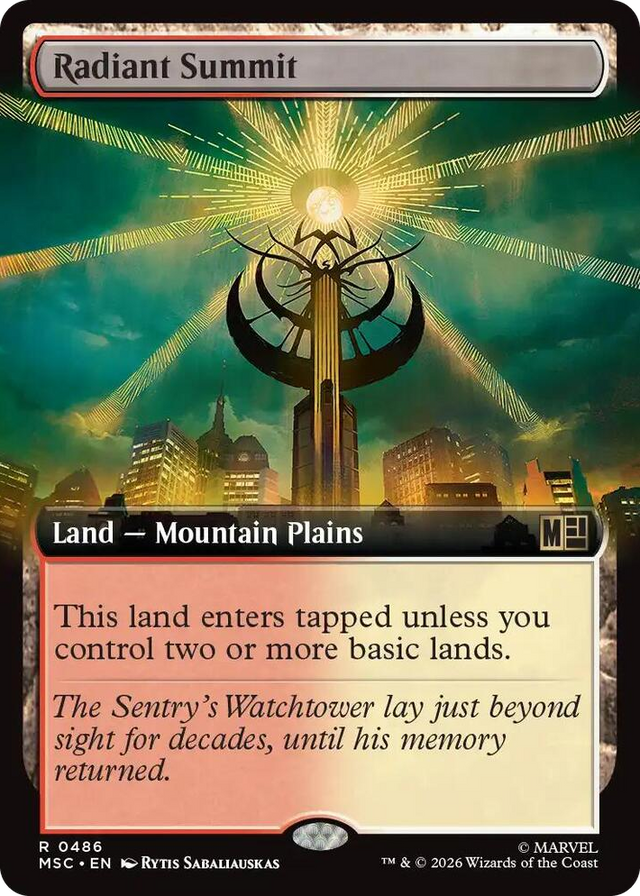 0486 Radiant Summit (Extended Art) R Commander: Marvel Super Heroes
