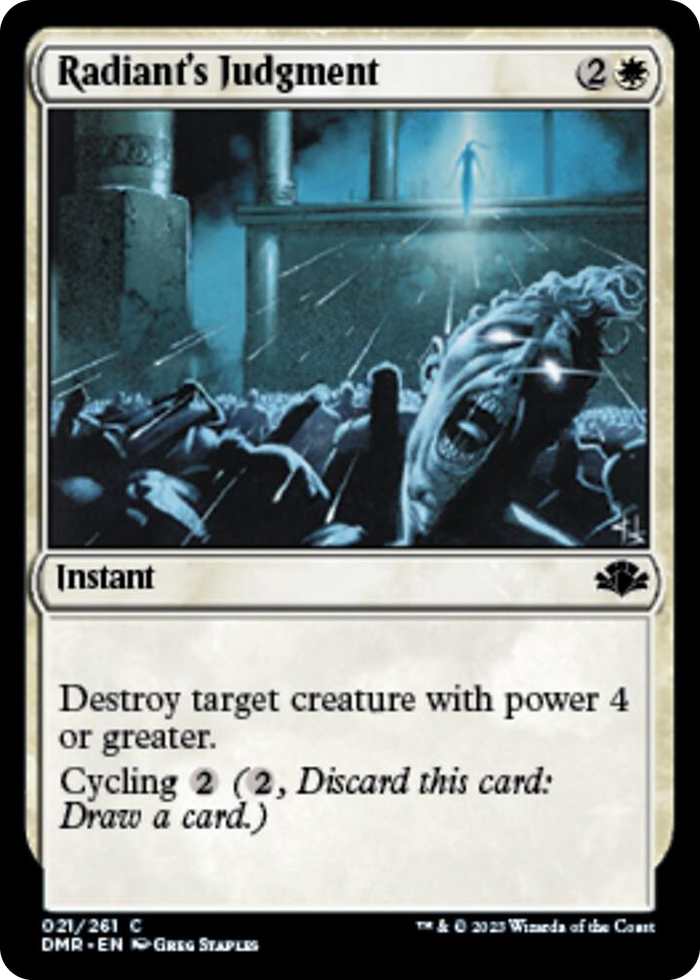 Radiant's Judgment #21 C - Dominaria Remastered Pokemon card