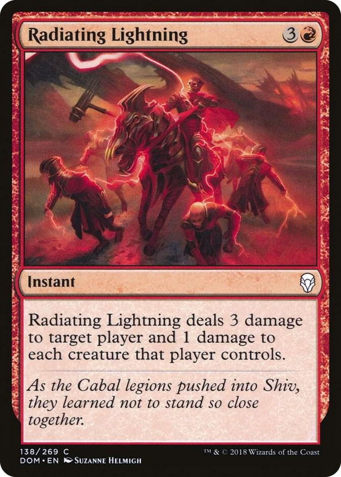 0138 Radiating Lightning C Dominaria