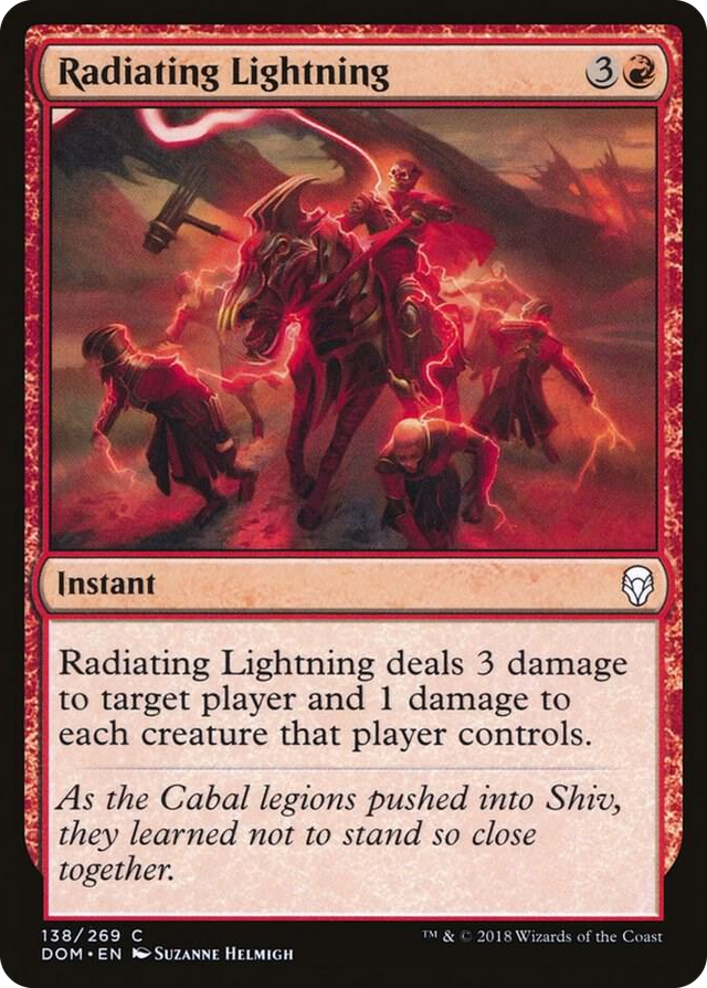 0138 Radiating Lightning C Dominaria