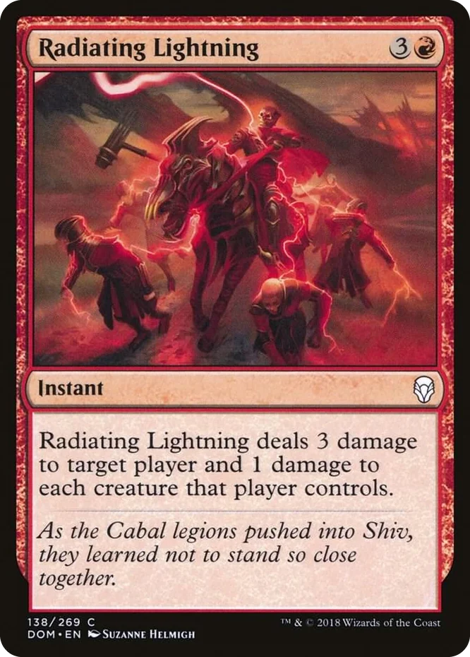 0138 Radiating Lightning C Dominaria