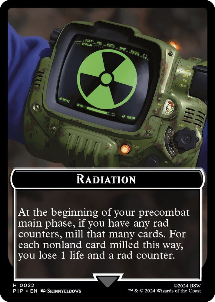 0022 Radiation // Squirrel Double-Sided Token T Universes Beyond: Fallout