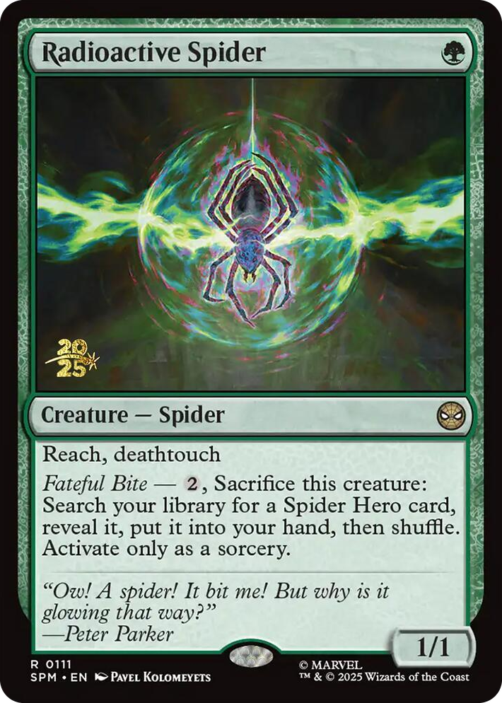 0111 Radioactive Spider R Prerelease Cards