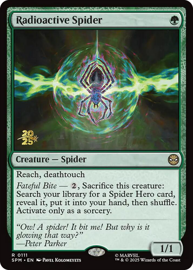0111 Radioactive Spider R Prerelease Cards