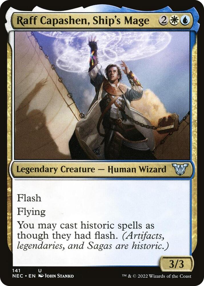 0141 Raff Capashen, Ship's Mage U Commander: Kamigawa: Neon Dynasty