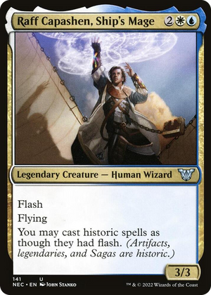 0141 Raff Capashen, Ship's Mage U Commander: Kamigawa: Neon Dynasty