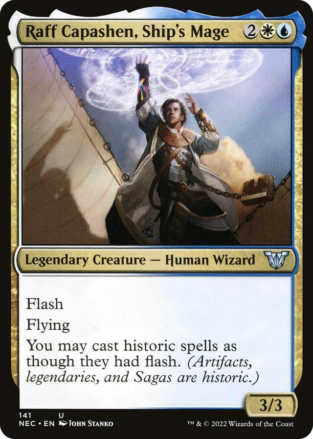 0141 Raff Capashen, Ship's Mage U Commander: Kamigawa: Neon Dynasty
