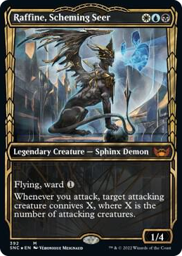 0392 Raffine, Scheming Seer (Gilded Foil) M Streets of New Capenna