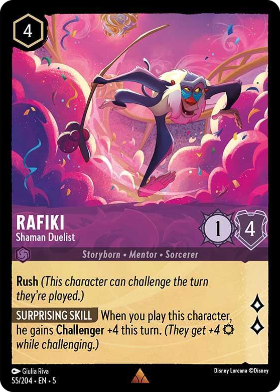 0055 Rafiki - Shaman Duelist Rare Shimmering Skies