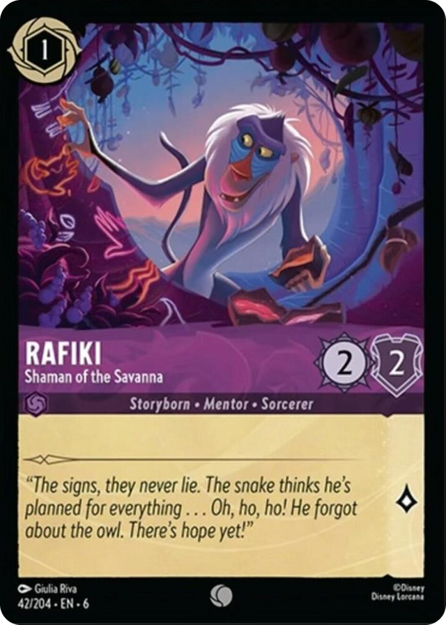 0042 Rafiki - Shaman of the Savanna Common Azurite Sea