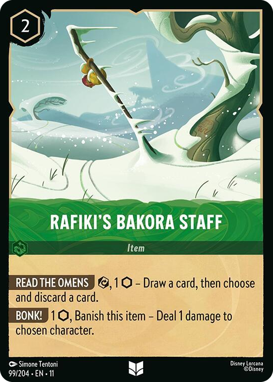0099 Rafiki's Bakora Staff Uncommon Winterspell