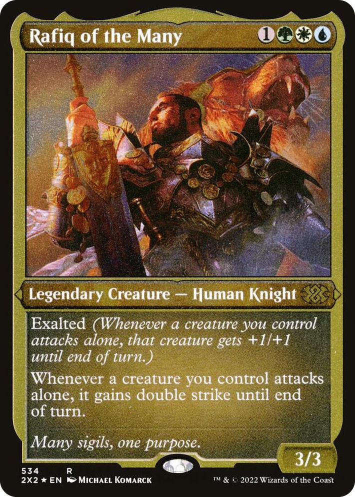 0534 Rafiq of the Many (Foil Etched) R Double Masters 2022