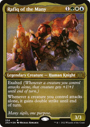 0534 Rafiq of the Many (Foil Etched) R Double Masters 2022