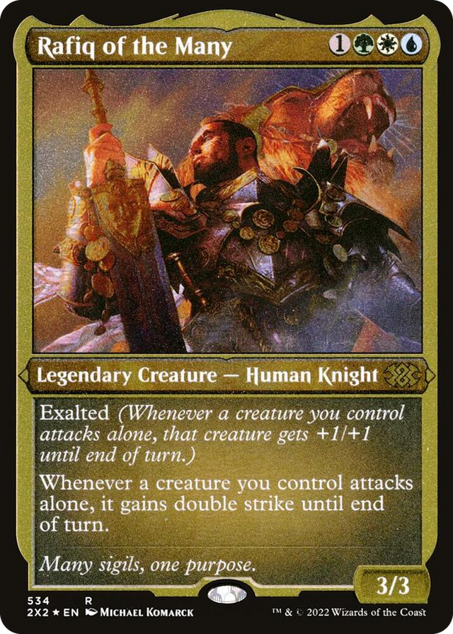 0534 Rafiq of the Many (Foil Etched) R Double Masters 2022