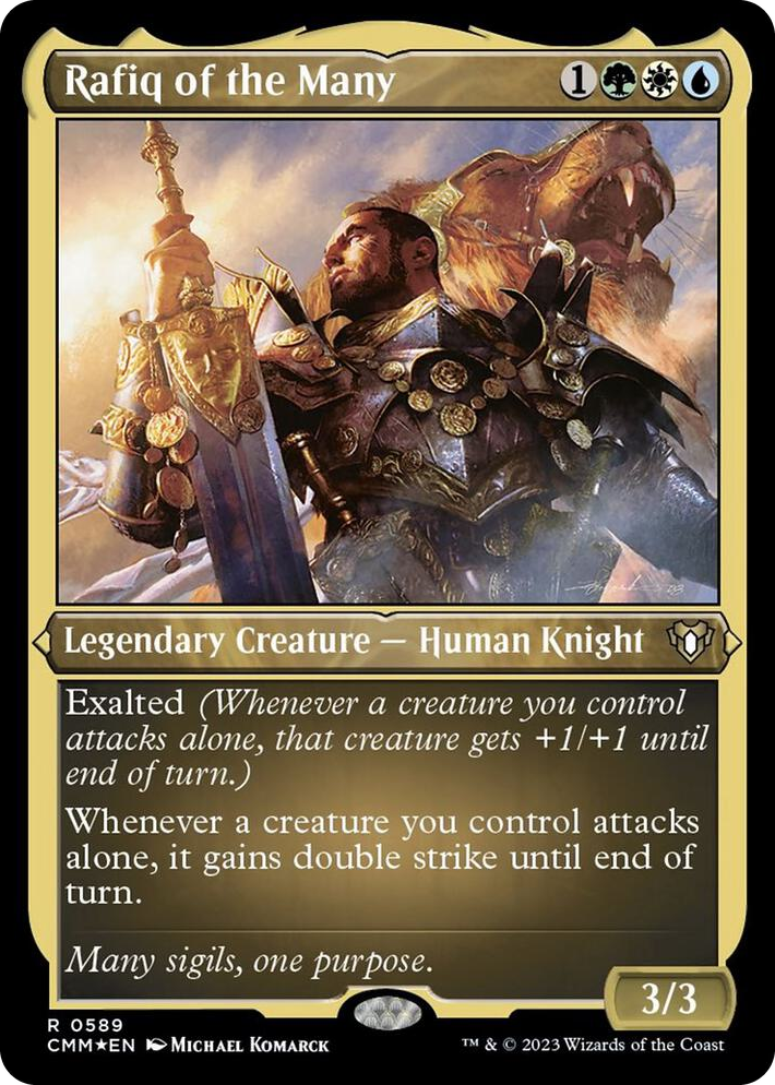 0589 Rafiq of the Many (Foil Etched) R Commander Masters