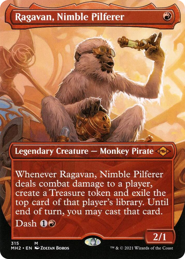 0315 Ragavan, Nimble Pilferer (Borderless) M Modern Horizons 2