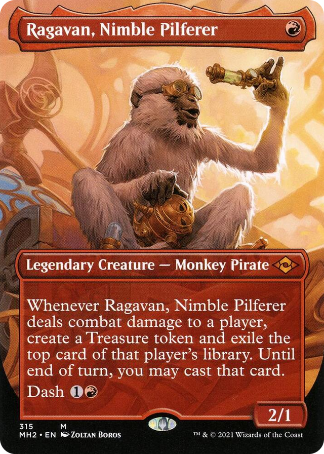 0315 Ragavan, Nimble Pilferer (Borderless) M Modern Horizons 2