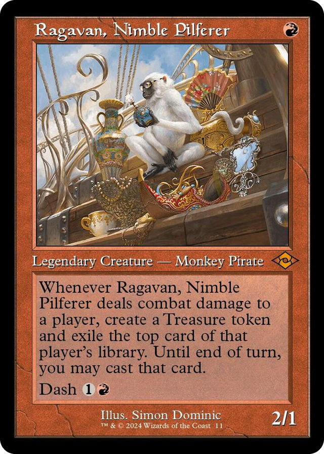 0011 Ragavan, Nimble Pilferer (Retro Frame) M Modern Horizons 2