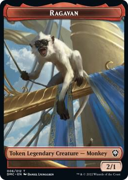0006 Ragavan // Treasure Double-Sided Token T Commander: Dominaria United