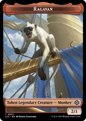 0007 Ragavan // Treasure Double-Sided Token T Commander: The Lost Caverns of Ixalan