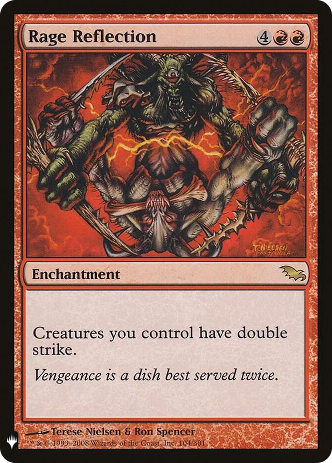 Rage Reflection #104 R - The List Reprints Pokemon card