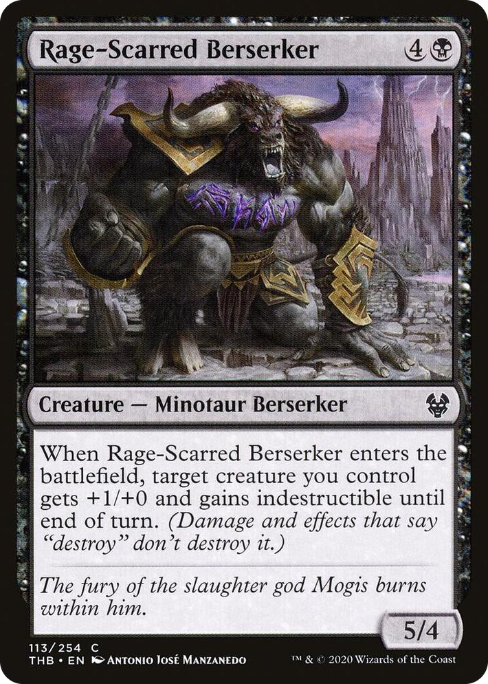0113 Rage-Scarred Berserker C Theros Beyond Death