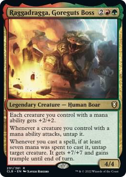 0291 Raggadragga, Goreguts Boss R Commander Legends: Battle for Baldur's Gate