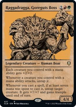 0437 Raggadragga, Goreguts Boss (Showcase) R Commander Legends: Battle for Baldur's Gate