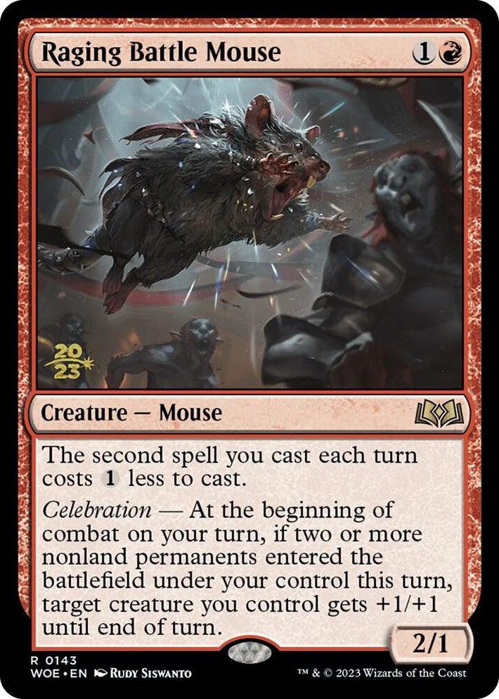 0143 Raging Battle Mouse R Prerelease Cards