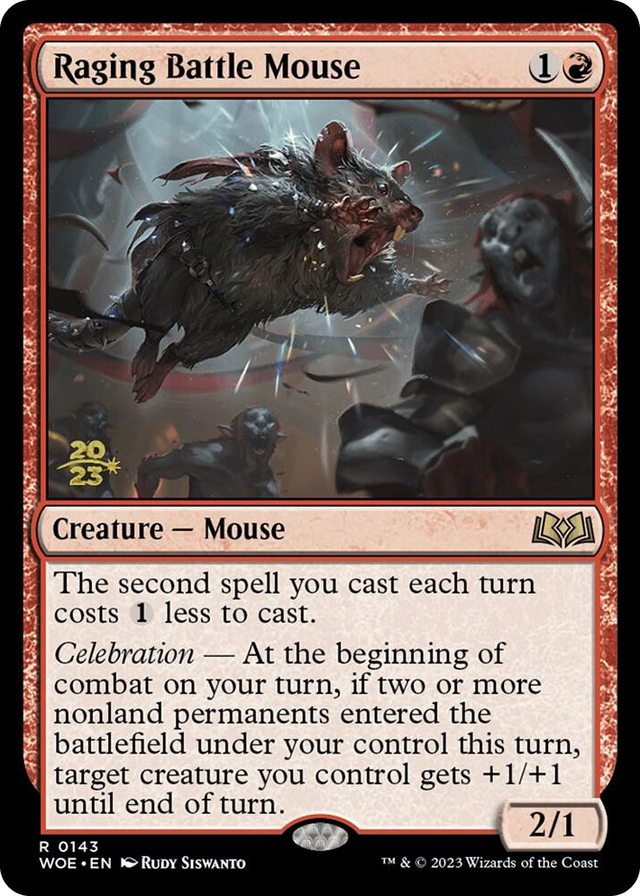 0143 Raging Battle Mouse R Prerelease Cards