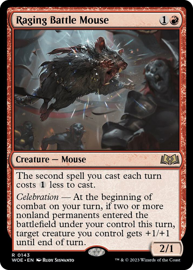 0143 Raging Battle Mouse R Wilds of Eldraine