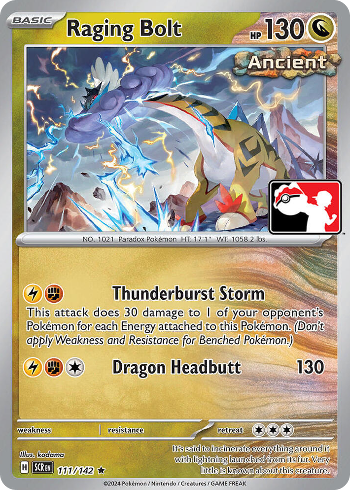 0111 Raging Bolt Rare Prize Pack Series Cards