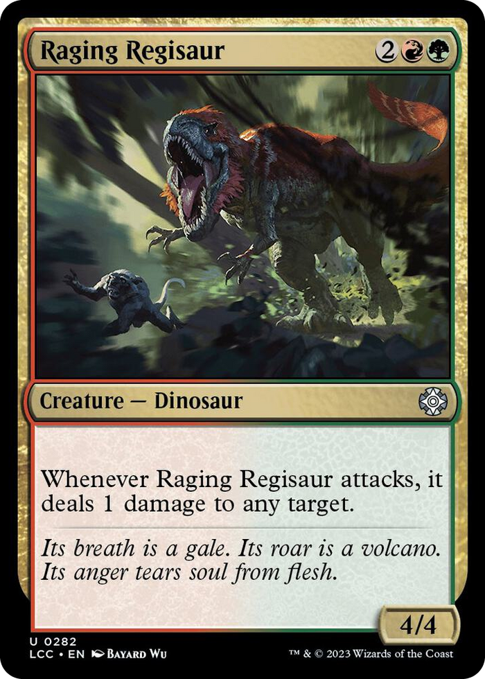 Raging Regisaur #282 U - Commander: The Lost Caverns of Ixalan Pokemon card