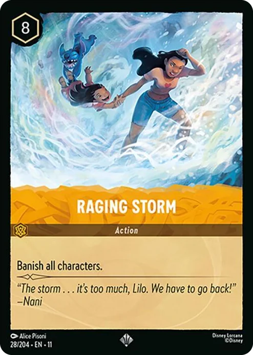 0028 Raging Storm Super Rare Winterspell