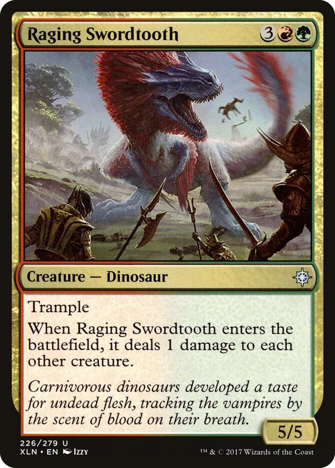 0226 Raging Swordtooth U Ixalan