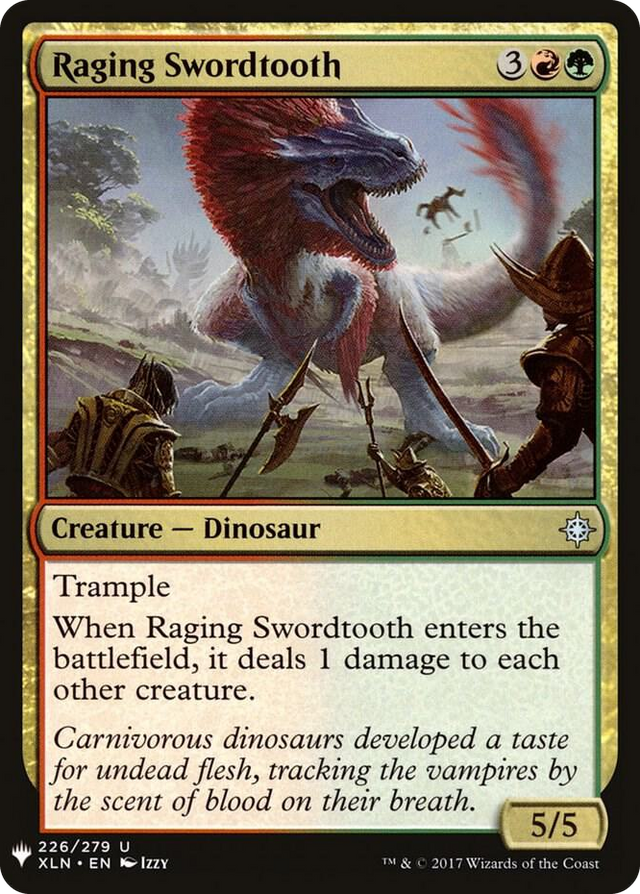 0226 Raging Swordtooth U The List Reprints