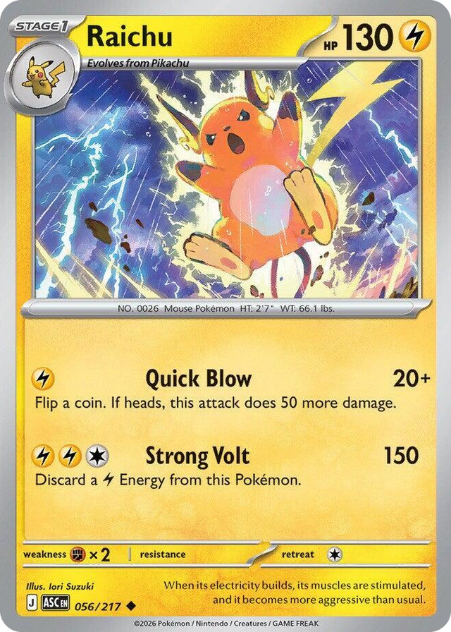 0056 Raichu Uncommon Ascended Heroes