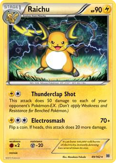 0049 Raichu - 49/162 (XY BREAKthrough) (Cracked Ice Holo) Holo Rare Deck Exclusives