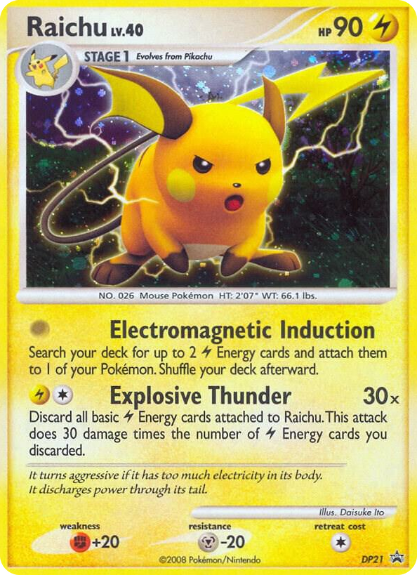 DP021 Raichu - DP21 Promo Diamond and Pearl Promos