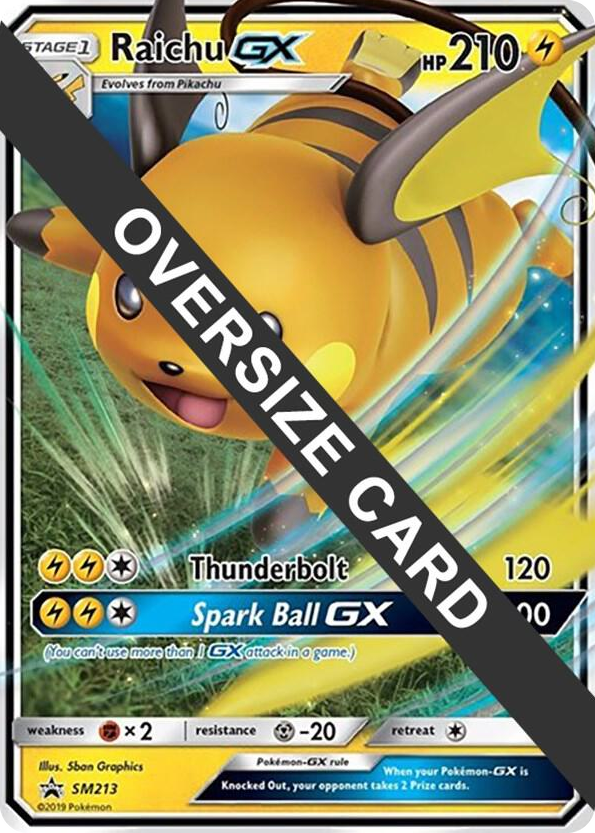 SM213 Raichu GX - SM213 Promo Jumbo Cards