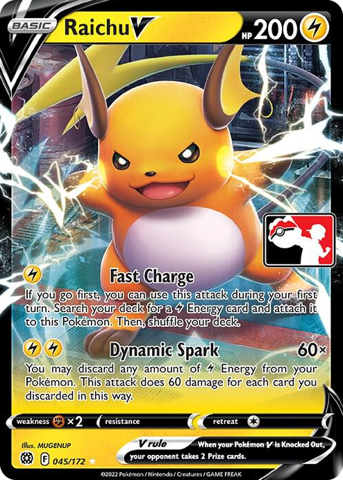 0045 Raichu V Ultra Rare Prize Pack Series Cards
