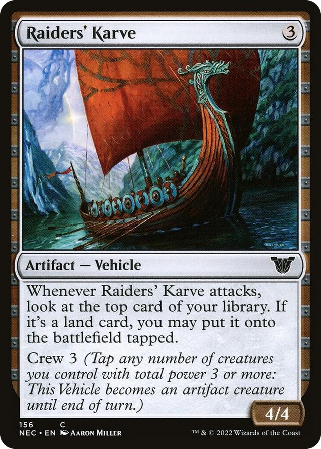 0156 Raiders' Karve C Commander: Kamigawa: Neon Dynasty