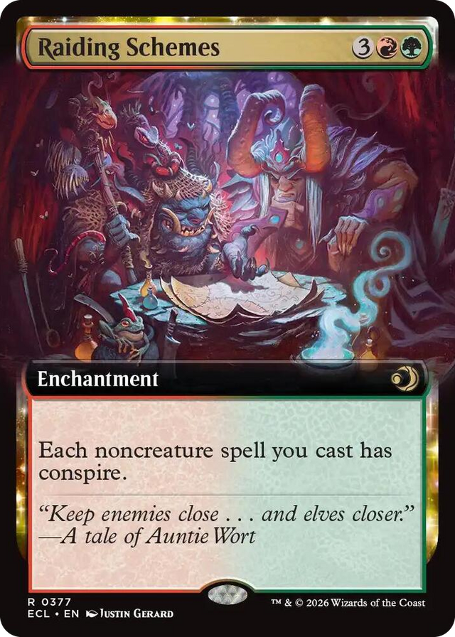 0377 Raiding Schemes (Extended Art) R Lorwyn Eclipsed