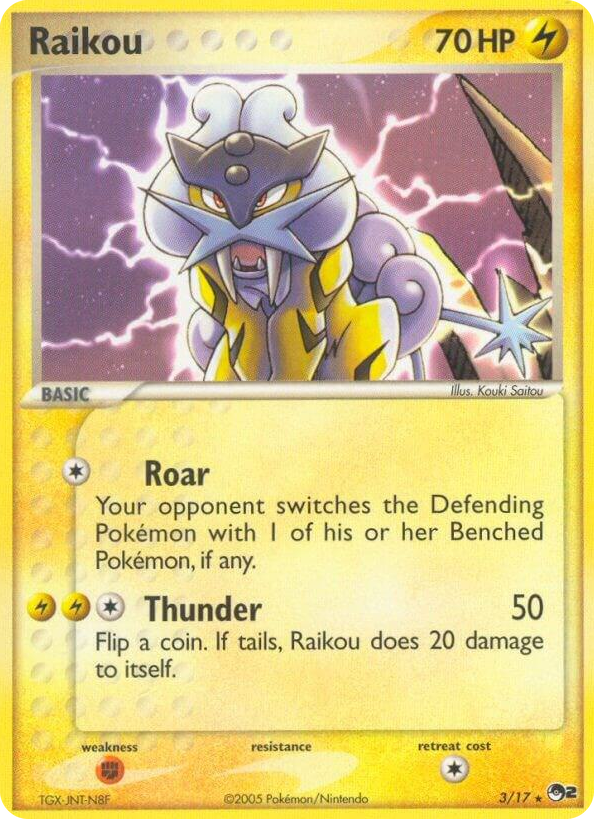 0003 Raikou Rare POP Series 2