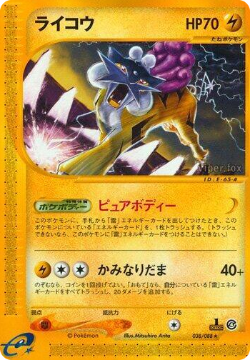 0038 Raikou Rare Split Earth