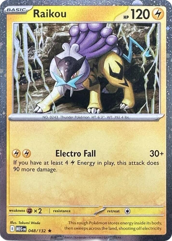 0048 Raikou - 048/132 (Cosmos Holo) Promo Miscellaneous Cards & Products
