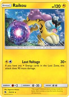 0079 Raikou - 79/214 (SM Lost Thunder) Holo Rare Deck Exclusives