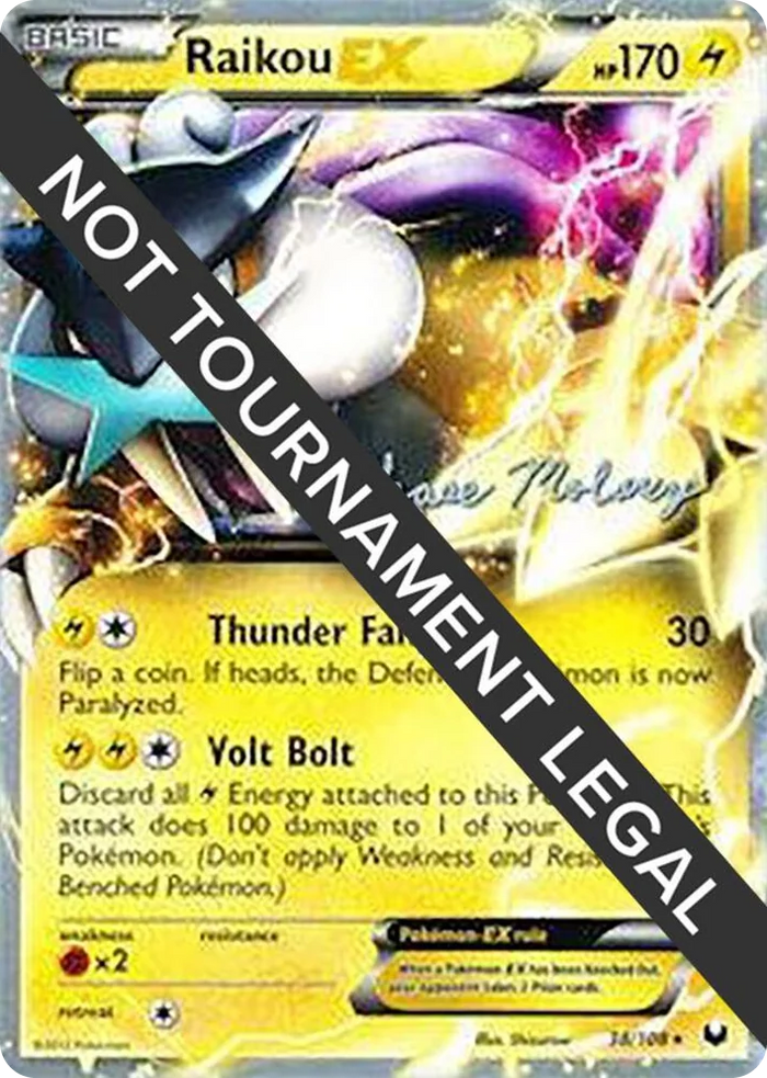 0038 Raikou EX - 2012 (Chase Moloney) Ultra Rare World Championship Decks