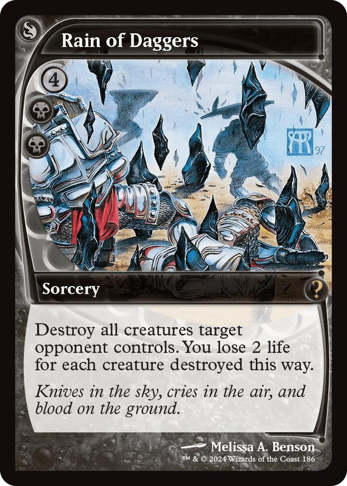 Rain of Daggers (Future Sight) #186 R - Mystery Booster 2 Pokemon card