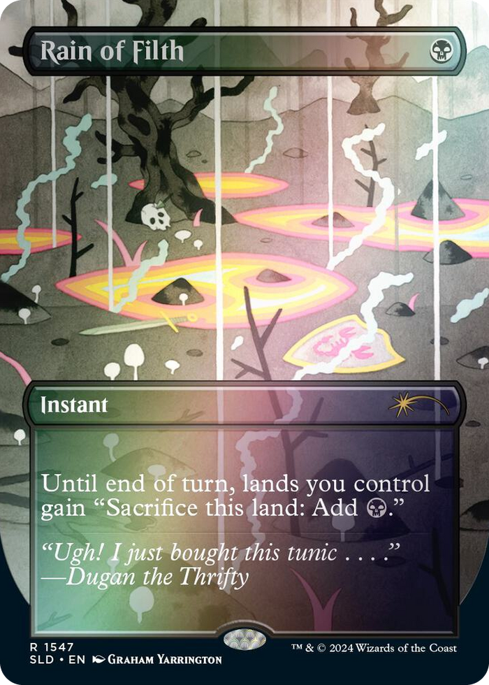 Rain of Filth (Rainbow Foil) #1547 R - Secret Lair Drop Series Pokemon card